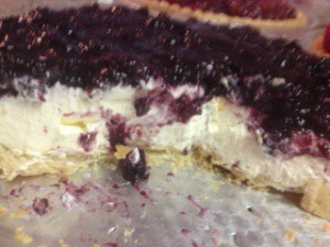 The original cream pie in blueberry. Delish.