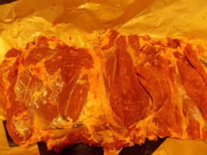 Open the leg of lamb like a book. A delicious, mouth-watering book